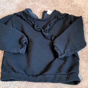Zara ruffled sweatshirt